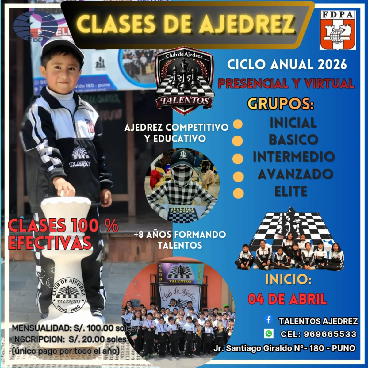 Clases de ajedrez